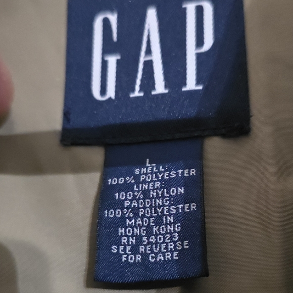 GAP Men's Tan Trench Coat Waterproof And Inside Removeable - Picture 2 of 4